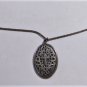 Antique Edwardian Sterling Silver Marcasite Christian Cross Relic Necklace