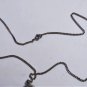 Antique Edwardian Sterling Silver Marcasite Christian Cross Relic Necklace