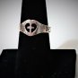 James Avery Retired Hammered Cross Heart IESUS NAZARENUS REX Inscription Sz ~7.5