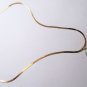 Vintage Chinese Jade Bi Necklace W 14K YG Fittings On 14K Herringbone Chain