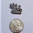Vintage Sterling Silver Travel Souvenir Bracelet Charm or Pendant Curacao