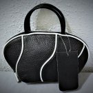 Bodhi Mini Black with White Piping Trim Bowling Bag