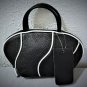 Bodhi Mini Black with White Piping Trim Bowling Bag