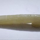 Antique Chinese Mutton Fat Han Jade Dragon Head Belt Hook