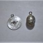 Vintage Sterling Silver Easter Egg & *HAPPY EASTER*  Charm Bracelet Charms Lot