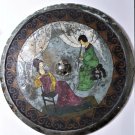 Rare Ancient Chinese Hand Painted Courting Scene Lg Tang Bronze Mirror 23.5 CM