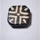 Antique Pumtek Pyu Diamond Tabular Cross Opalized Fossil Palm Wood Bead 23 mm