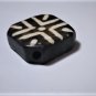 Antique Pumtek Pyu Diamond Tabular Cross Opalized Fossil Palm Wood Bead 23 mm