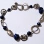 Vintage Sterling 925 Lapis Lazuli Bali Artisan Bracelet