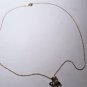Vintage Gold Vermeil 925 Butterfly Gemstone Necklace