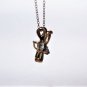 Vintage Gold Vermeil 925 Butterfly Gemstone Necklace