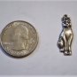 Vintage Sterling Silver Kitty Cat Charm Bracelet Charm or Necklace Pendant