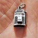 Vintage Sterling Silver Slot Machine Bracelet Charm or Necklace Pendant