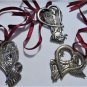 Vintage Gorham Silver Plated Angel Christmas Ornaments