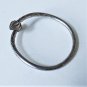 Vtg Sterling Silver Jamaica W Indies Handmade Terminal Ends Cuff Bracelet 47.8 G