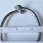 Vtg Sterling Silver Jamaica W Indies Handmade Terminal Ends Cuff Bracelet 47.8 G