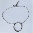 Vtg Sterling Silver Adina Reyter MODERNIST Hammered Ring Pendant Necklace