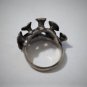 Vintage Sterling Silver Modernist Brutalist Artisan Ring Size 9