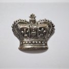 Vintage Sterling Silver Royal Fleur De Lis Crown Pin Brooch JEWELART