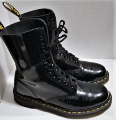 Dr Martens Marc Jacobs Redux Grunge Patent Leather Boots US 9 UK 7 EU 41 EUC