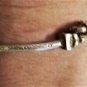 Vintage Sterling Silver W Indies Jamaican Elephant Head Terminal Cuff Bracelet
