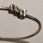 Vintage Sterling Silver W Indies Jamaican Elephant Head Terminal Cuff Bracelet