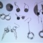 Vintage Sterling Silver Modernist Earrings Lot Collection Incl Marjorie Baer