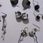 Vintage Sterling Silver Modernist Earrings Lot Collection Incl Marjorie Baer