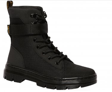Dr Martens COMBS TECH Black Poly & Leather Boots US Women 11 EU 43 NIB