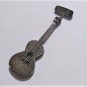 Antique Sterling Silver C Clasp Mini Spanish Guitar Working Pegs Pin Brooch MEXI