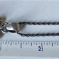 VVintage Sterling Silver Baltic Amber Pendant Necklace 18-1/2"