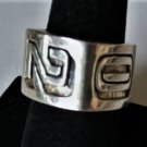 Vintage Sterling Silver Chunky Bold Y2K *2000* Custom Ring Size ~10.5