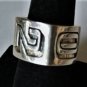 Vintage Sterling Silver Chunky Bold Y2K *2000* Custom Ring Size ~10.5