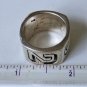 Vintage Sterling Silver Chunky Bold Y2K *2000* Custom Ring Size ~10.5