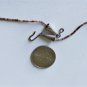 Vtg Sterling Old Pawn S Domingo Turquoise T Bird Animal Fetish Heishi Necklace