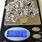 Vintage Sterling Silver MICKEY Ears Disney Pendant Heavy Chain Necklace Lot 21"