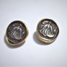Vintage MMA Ancient Greek Coin Reproduction Clip On Earrings Lot