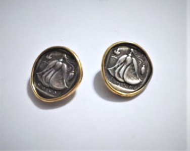 Vintage MMA Ancient Greek Coin Reproduction Clip On Earrings Lot