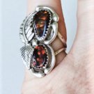 Vintage Sterling Silver Southwest Navajo Dragons Breath Foil Ring Lot Size 7