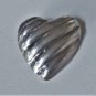Vintage 950 Silver Large Mexican ALICIA Cabled Puffy Heart Pendant