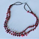 Vintage Old Pawn Southwest Santo Domingo Sterling Silver Coral Heishi Necklace