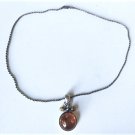 VVintage Sterling Silver Baltic Amber Pendant Necklace Lot 18-1/2"