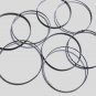 Vintage Sterling Silver OLD MEXICO Assorted Thin Bangle Bracelets Lot of 8