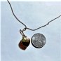 Vtg Gold Vermeil Plated Ruby Rhinestone Heart Locket Pendant Necklace Lot 18"