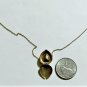 Vtg Gold Vermeil Plated Ruby Rhinestone Heart Locket Pendant Necklace Lot 18"