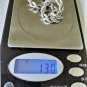Vintage Sterling Silver Thick Rope Chain Bracelet Lot 7-1/8"
