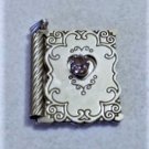 Vintage Sterling Silver *WITH LOVE* Rhinestone Book Charm Necklace Pendant Lot