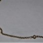 Antique Edwardian GF Sterling Etched Floral Locket Pendant Necklace Lot 18-1/2"