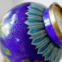 Antique Chinese Cloisonne Peony Cherry Blossom Ruyi Chinese Key Splendid Vase