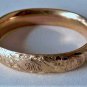 Antique Victorian Edwardian 10K GF Etched Monogrammed Bangle Bracelet Lot
